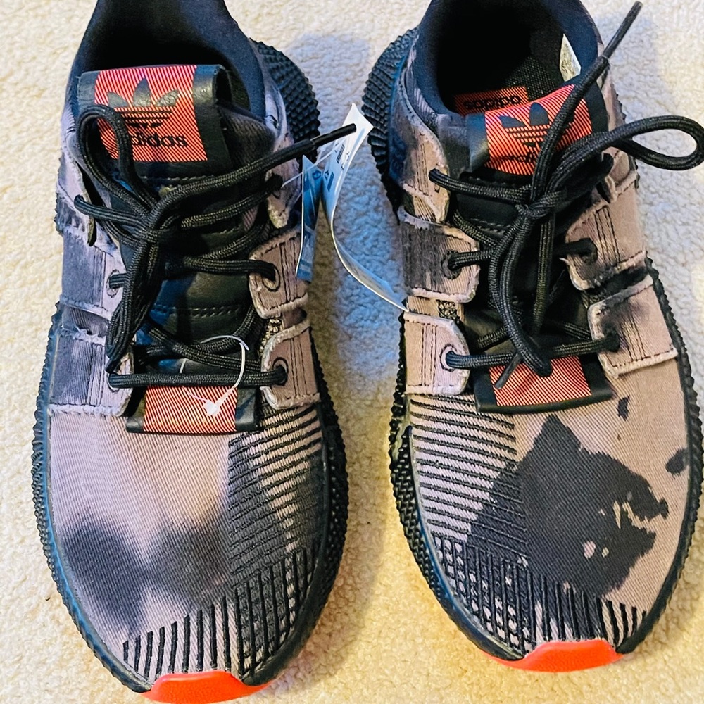 Adidas Prophere Bleached Black Red Sneakers